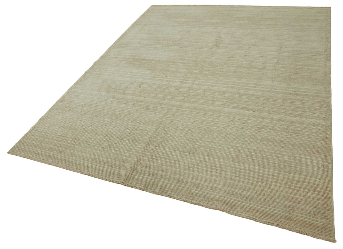 Veltos Bej Modern Halı Geometrik Desenli Uşak 202x297 cm – doku yakın çekim