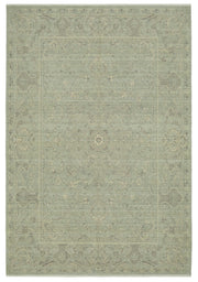Veltos Açık Gri Halı Klasik Madalyon Desenli El Dokuma 203x297 cm