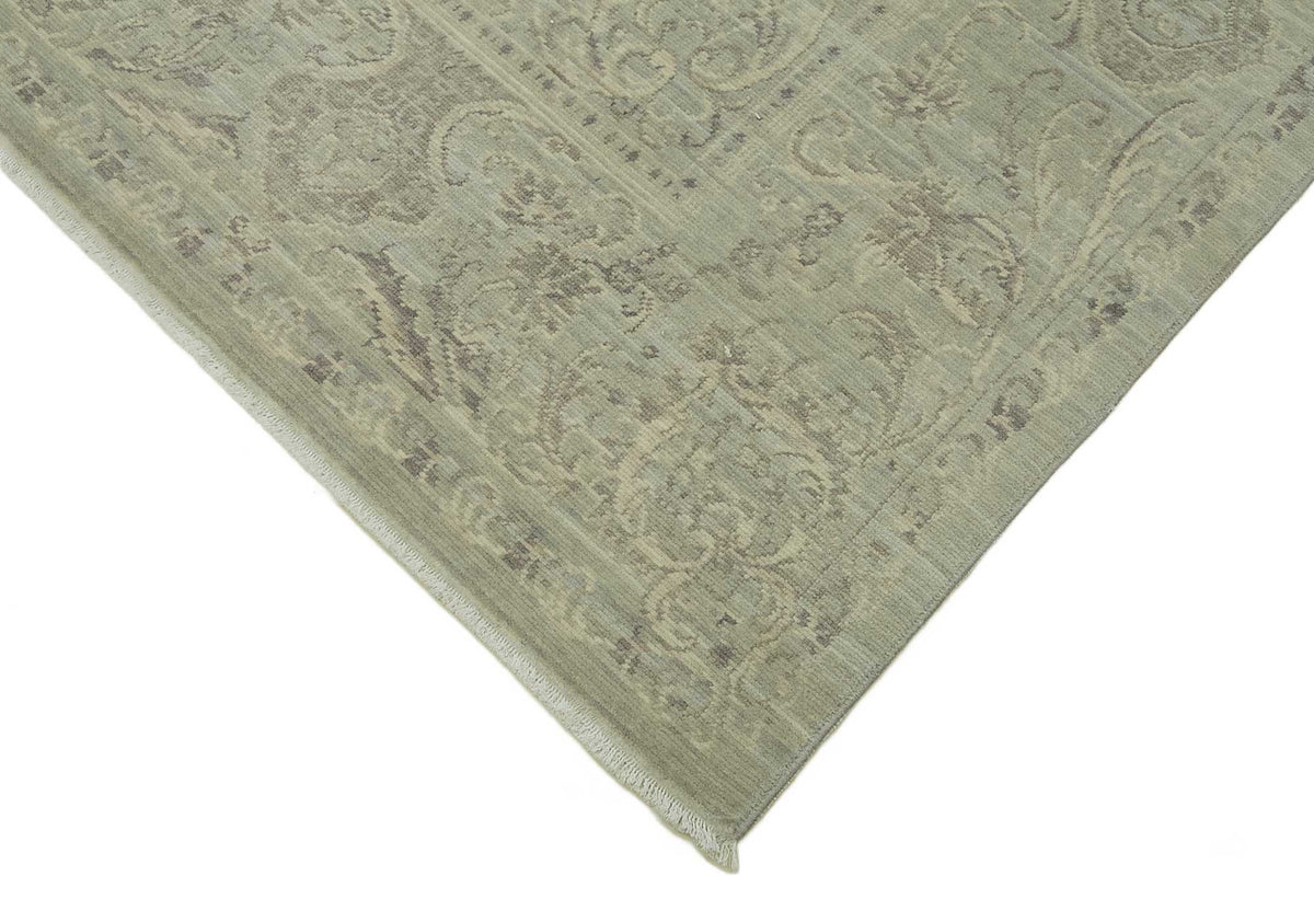 Veltos Açık Gri Halı Klasik Madalyon Desenli El Dokuma 203x297 cm – detay görünümü