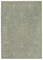Veltos Gri Bej Madalyon Desenli Klasik El Dokuma Halı 205x293 cm