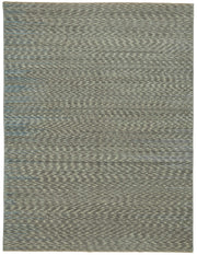Veltos Gri Mavi Soyut Desenli Modern El Dokuma Halı 230x300 cm