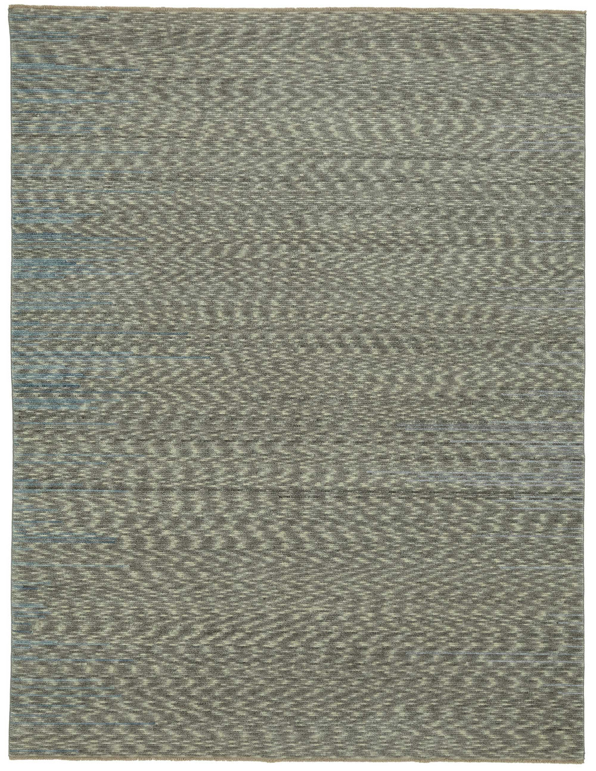 Veltos Gri Mavi Soyut Desenli Modern El Dokuma Halı 230x300 cm
