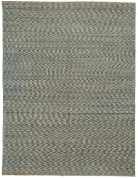 Veltos Gri Mavi Soyut Desenli Modern El Dokuma Halı 230x300 cm