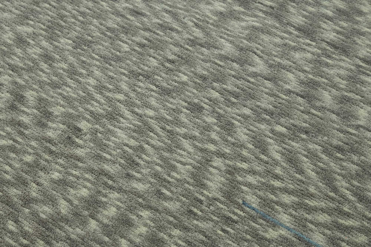 Veltos Gri Mavi Soyut Desenli Modern El Dokuma Halı 230x300 cm – mekânda kullanım