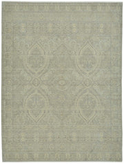 Veltos Uşak Bej Gri Madalyon Desenli Yün El Dokuma Halı 244x318 cm