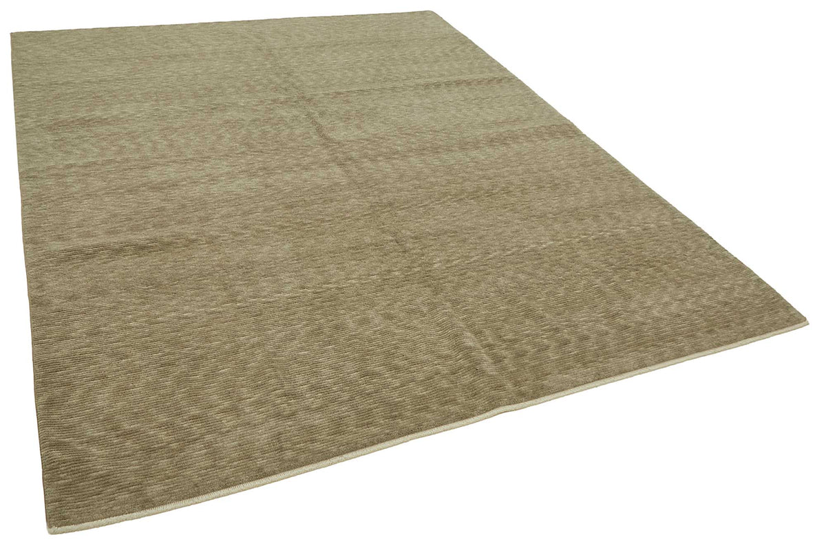 Veltos Bej Kahverengi Düz Modern El Dokuma Halı 240x300 cm – genel görünüm