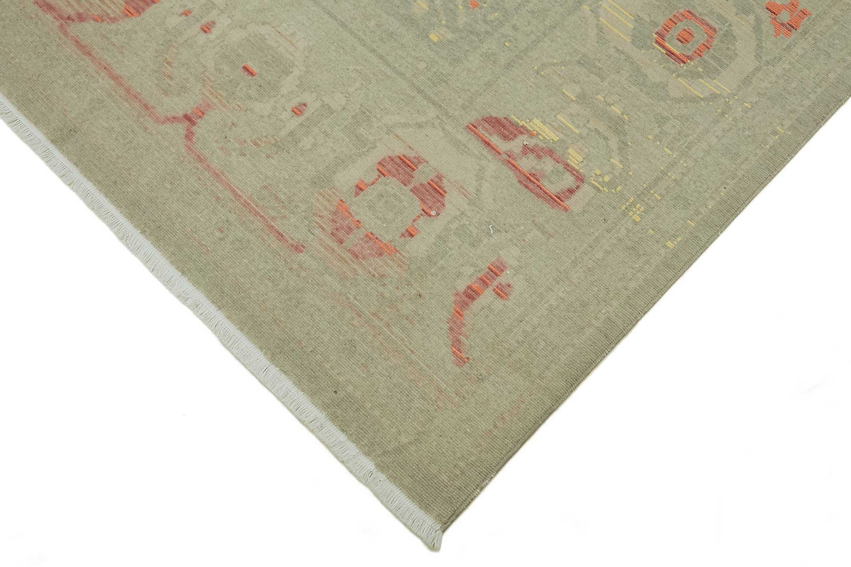 Veltos Uşak Halı Gri Turuncu Madalyon Desenli 240x333 cm 47727 – detay görünümü