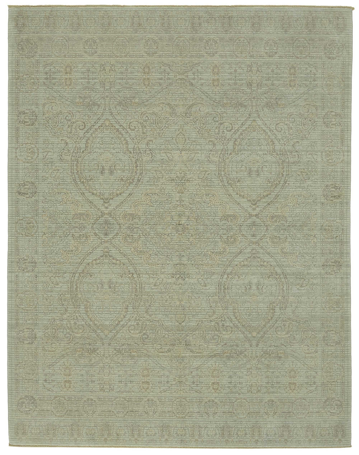 Veltos Bej Madalyon Desenli Yün Düz Dokuma Halı 248x318 cm 47730
