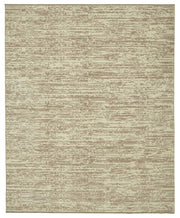 Veltos Uşak Bej Soyut Desenli Düz Kahverengi Halı 243x300 cm