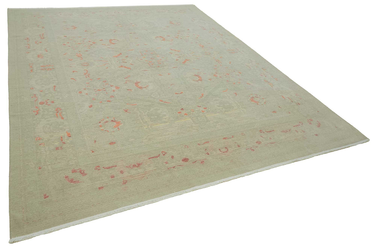 Veltos Açık Gri Halı Klasik Madalyon Desenli Uşak Dokuma 274x351 cm – genel görünüm