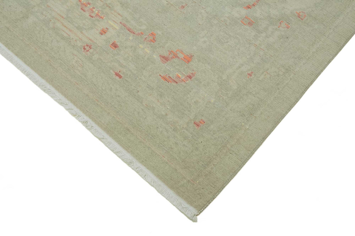 Veltos Açık Gri Halı Klasik Madalyon Desenli Uşak Dokuma 274x351 cm – detay görünümü