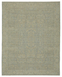 Veltos Bej Gri Madalyon Desenli El Dokuma Halı 273x350 cm