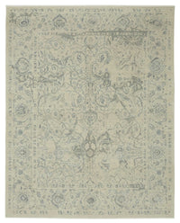 Veltos Açık Gri Halı Klasik Çiçek Desenli El Dokuma 283x354 cm