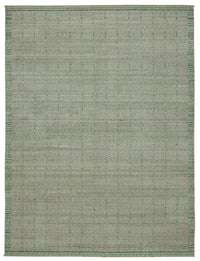 Veltos Adaçayı Yeşil Gri Modern Geometrik El Dokuma Halı 267x357 cm