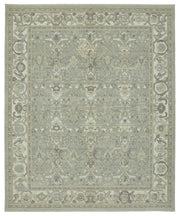 Veltos Gri Bej Madalyon Desenli El Dokuma Halı 275x372 cm