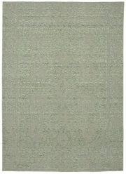 Veltos Yeşil Gri Soyut Desenli Yün El Dokuma Halı 260x360 cm