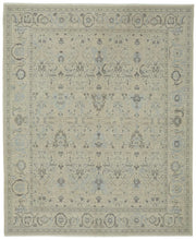 Veltos Açık Gri Halı Uşak El Dokuma Madalyon Desenli 274x330 cm 47808