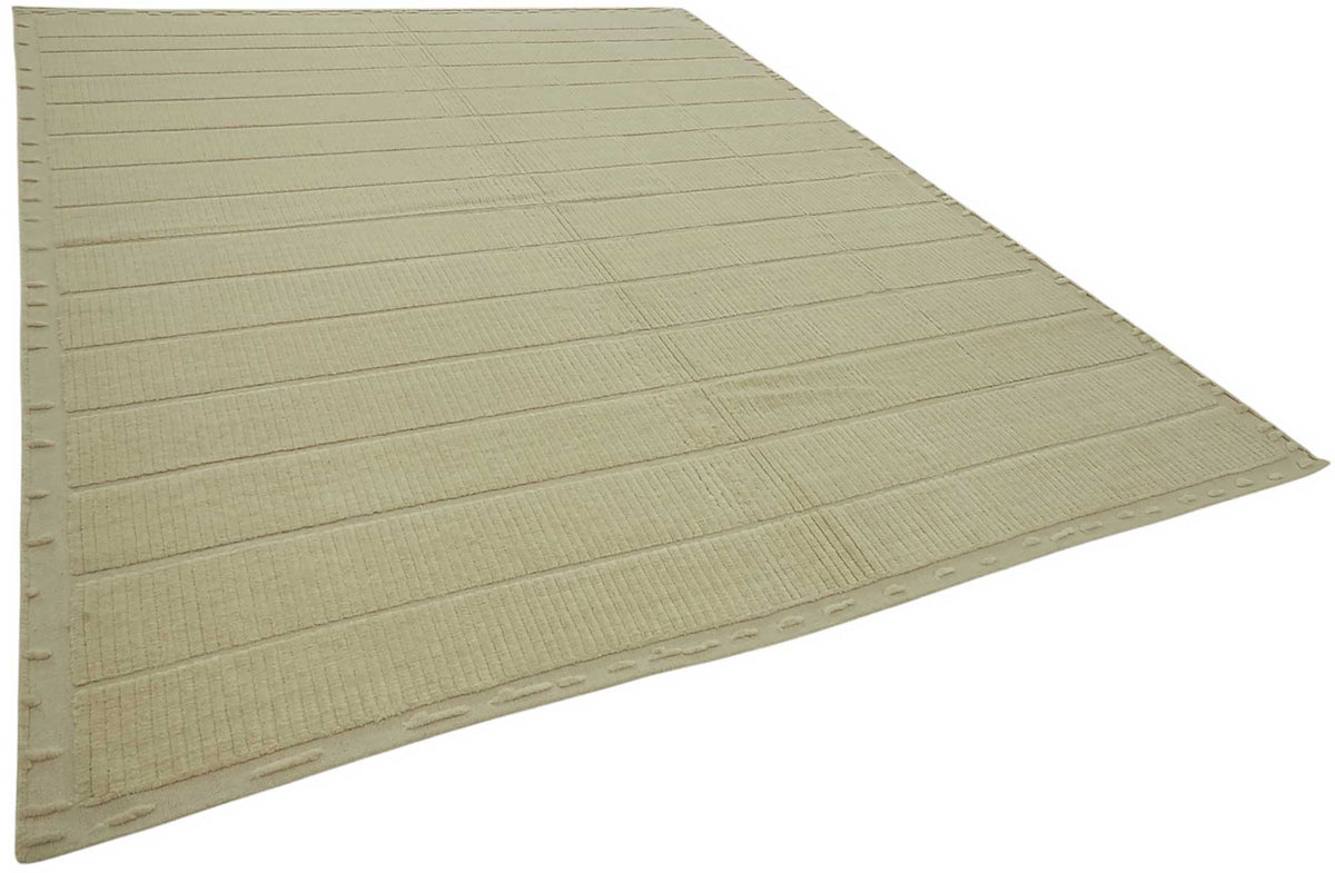 Veltos Uşak El Dokuma Bej Geometrik Modern Halı 270x350 cm 47813 – genel görünüm