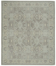 Veltos Açık Gri Halı Klasik Madalyon Desenli El Dokuma 305x370 cm