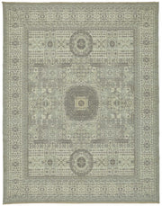 Veltos Gri Bej Geometrik Desenli Modern El Dokuma Halı 295x376 cm