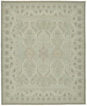 Veltos Uşak Düz Dokuma Açık Gri Madalyon Desenli Halı 307x374 cm 47829