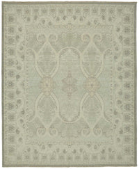 Veltos Uşak Düz Dokuma Açık Gri Madalyon Desenli Halı 307x374 cm 47829