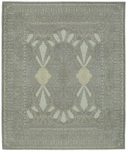 Veltos Gri Bej Madalyon Desenli Klasik El Dokuma Halı 310x370 cm