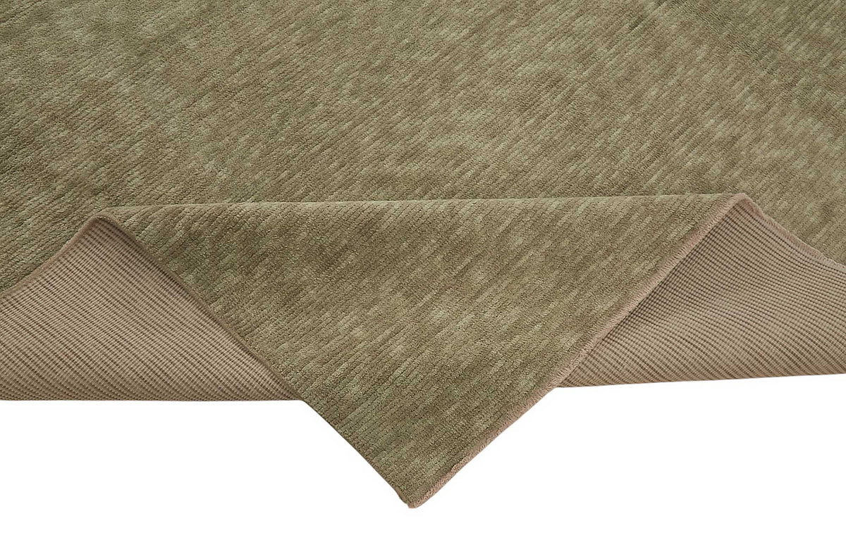 Veltos Düz Kahverengi Halı Bej Melanj Dokulu 270x370 cm 47843 – kenar detayı