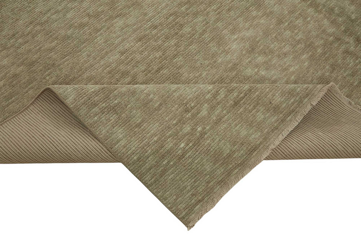 Veltos Düz Kahverengi Halı Modern Uşak Dokuma 275x370 cm – kenar detayı