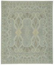 Veltos Madalyon Desenli Vizon Gri Bej El Dokuma Halı 310x371 cm