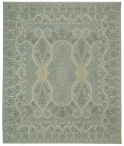Veltos Gri Bej Madalyon Desenli Klasik El Dokuma Halı 310x376 cm