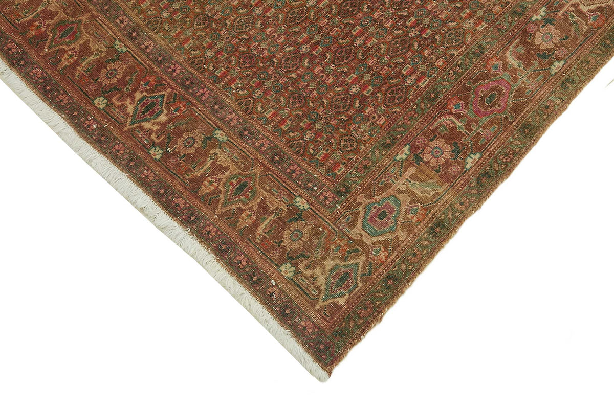 Rusvo Vintage Kırmızı Dokuma Madalyon Desenli Halı 152x332 cm 47871 – detay görünümü