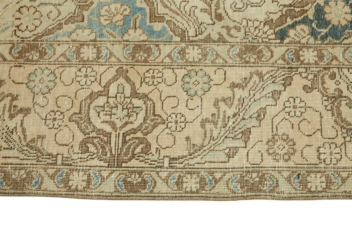 Rusvo Madalyon Desenli Lacivert Bej Vintage Halı 286x392 cm – farklı açı