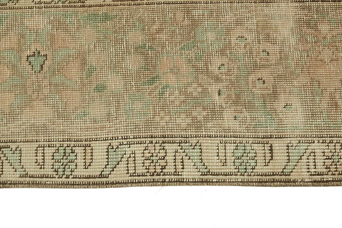 Rusvo Bej Halı Madalyon Desenli Vintage El Dokuma 290x388 cm – farklı açı