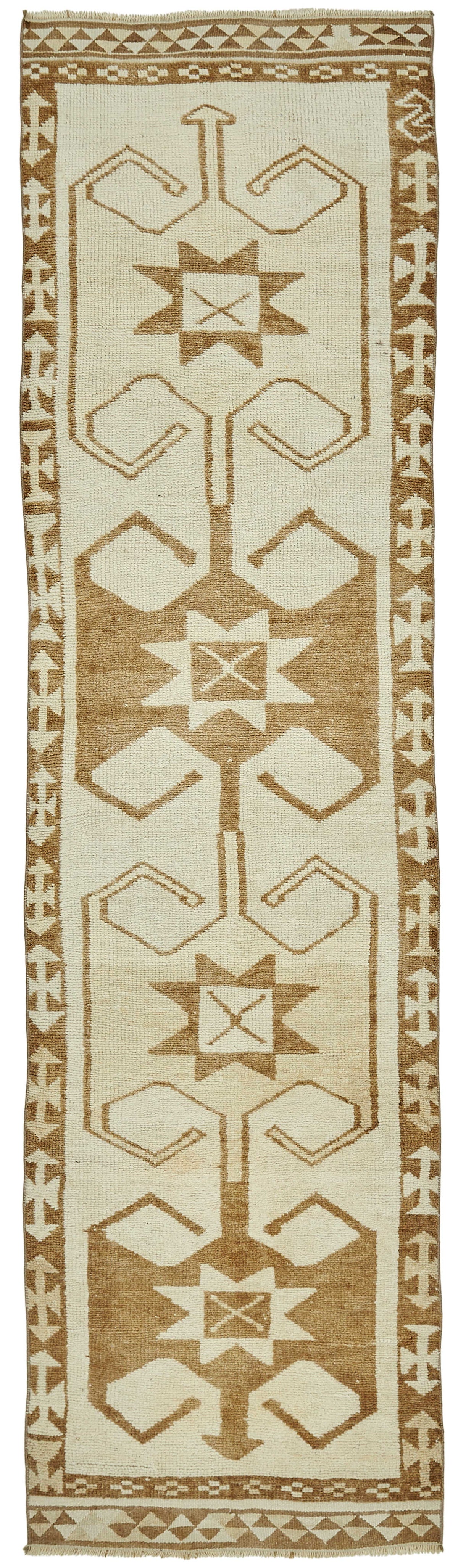 Zolvo Bej Yolluk Etnik Geometrik Desenli El Dokuma 100x375 cm