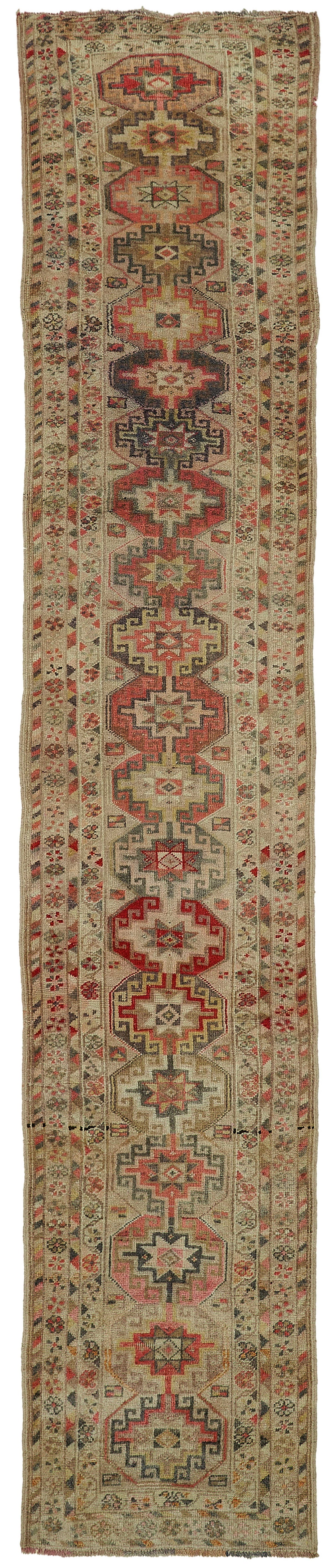 Zolvo Herki Kırmızı Yolluk Madalyon Desenli 82x406 cm 48204