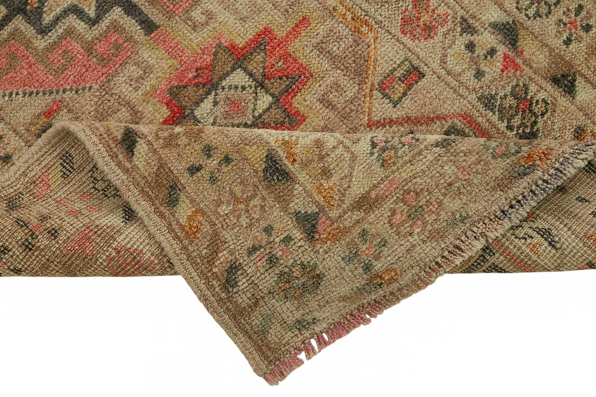 Zolvo Herki Kırmızı Yolluk Madalyon Desenli 82x406 cm 48204 – kenar detayı