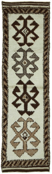Zolvo Kırmızı Etnik Halı Vintage Yolluk 92x318 cm 48206