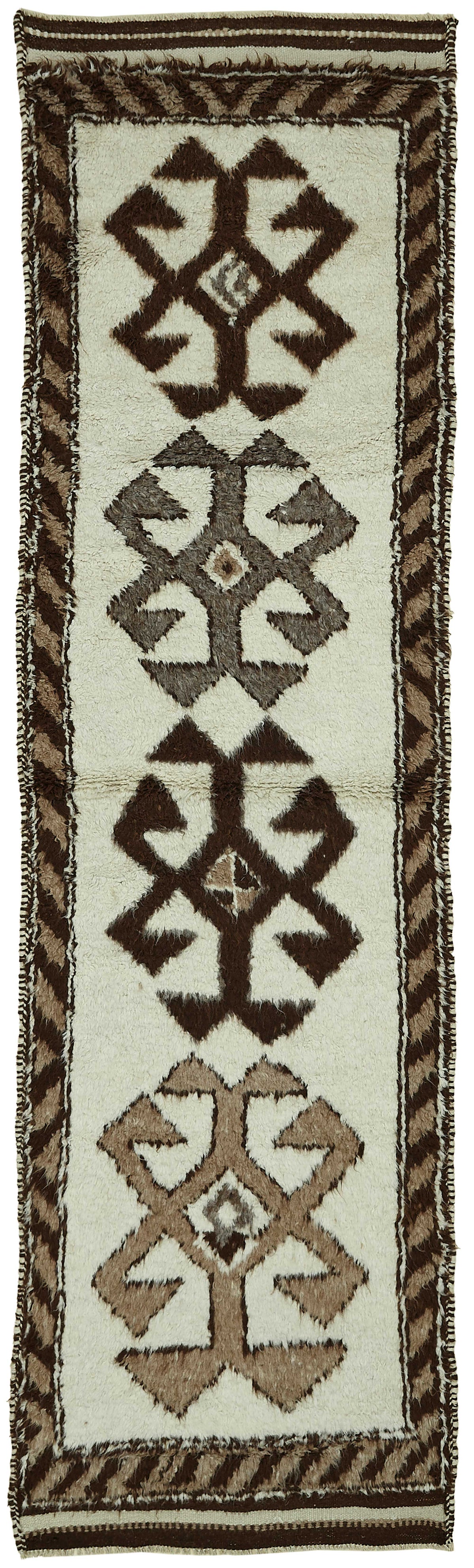 Zolvo Kırmızı Etnik Halı Vintage Yolluk 92x318 cm 48206