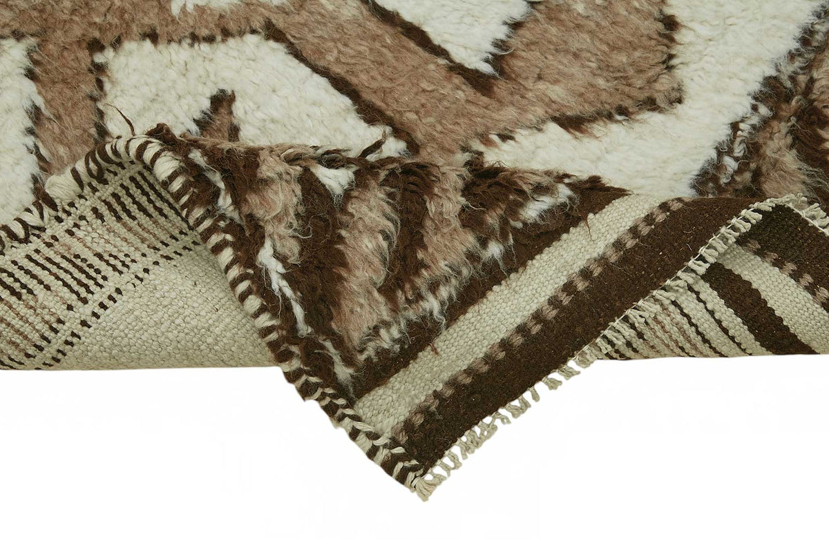 Zolvo Kırmızı Etnik Halı Vintage Yolluk 92x318 cm 48206 – kenar detayı