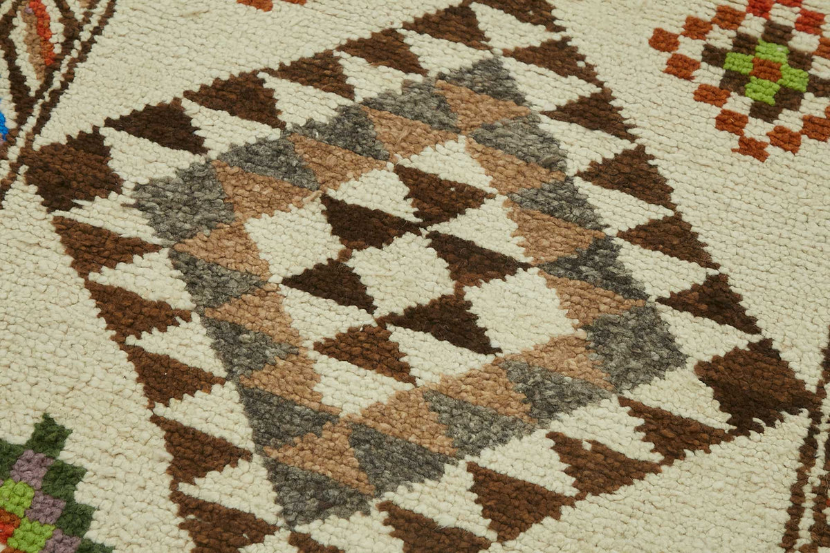 Zolvo Geometrik Desenli Kırmızı Etnik Halı Yolluk 96x330 cm – mekânda kullanım
