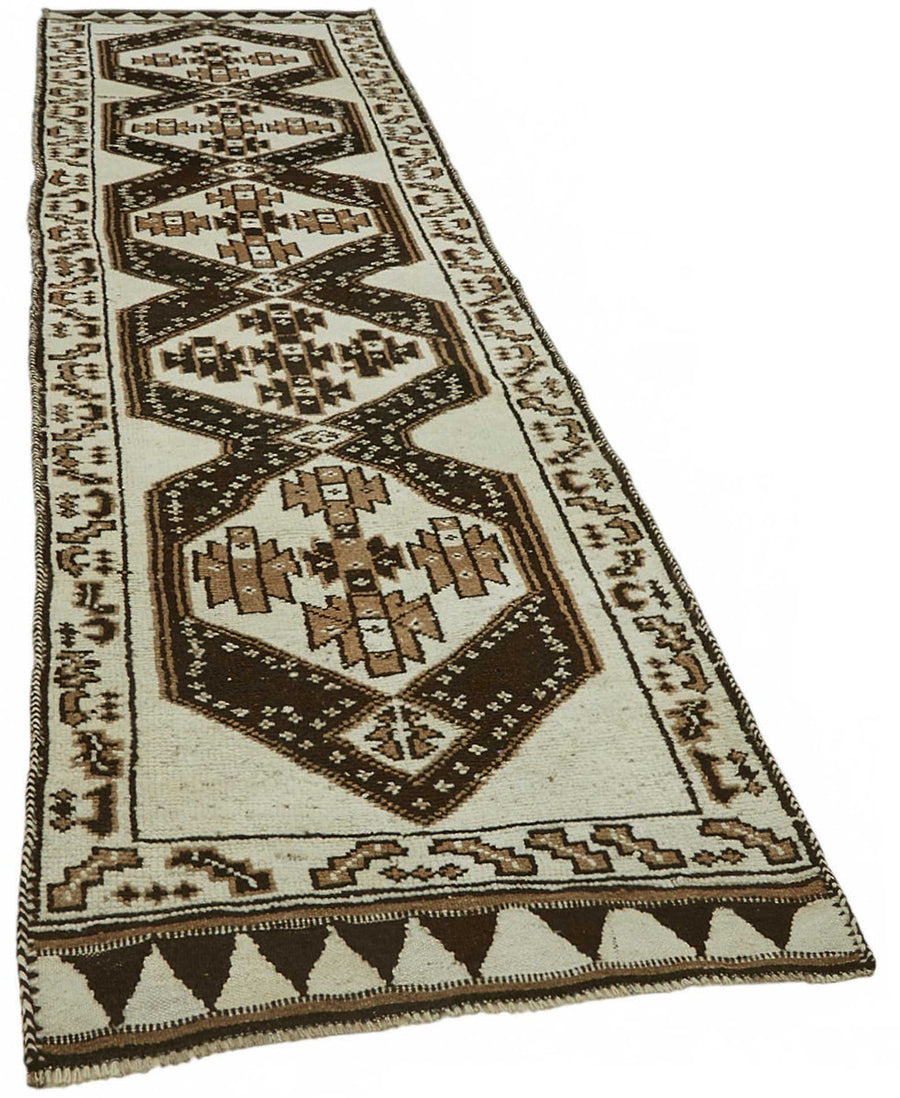 Zolvo Kırmızı Geometrik Desenli Pamuk ve Yün Yolluk 98x395 cm – genel görünüm
