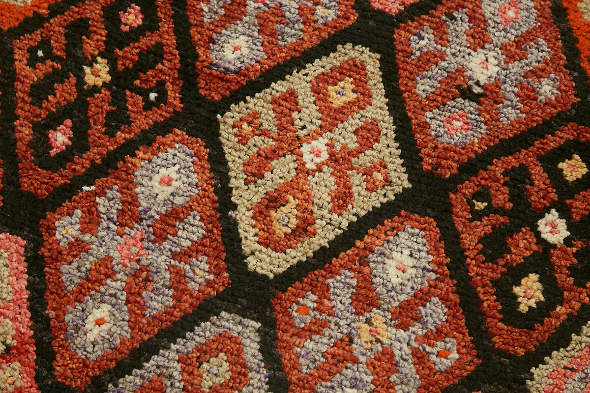 Zolvo Düz Kahverengi Halı Geometrik Desenli Etnik Yolluk 86x405 cm – mekânda kullanım
