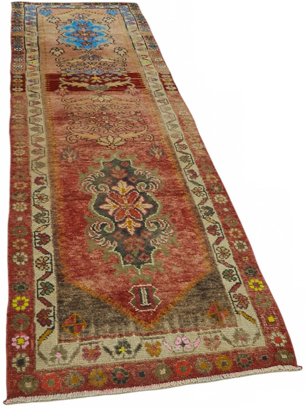 Zolvo Herki Kırmızı Yolluk Madalyon Desenli 81x332 cm 48472 – genel görünüm