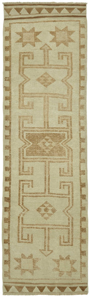 Zolvo Bej Taba Geometrik Desenli Etnik El Dokuma Yolluk 97x330 cm