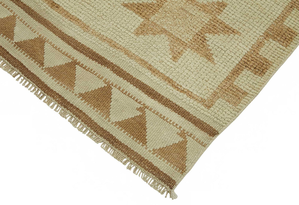 Zolvo Bej Taba Geometrik Desenli Etnik El Dokuma Yolluk 97x330 cm – detay görünümü