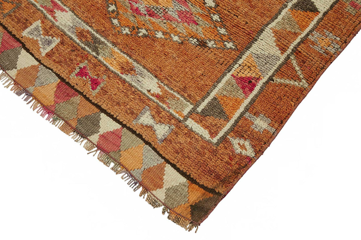 Zolvo Çok Renkli Halı Geometrik Desenli Herki El Dokuma Yolluk 95x343 cm – detay görünümü