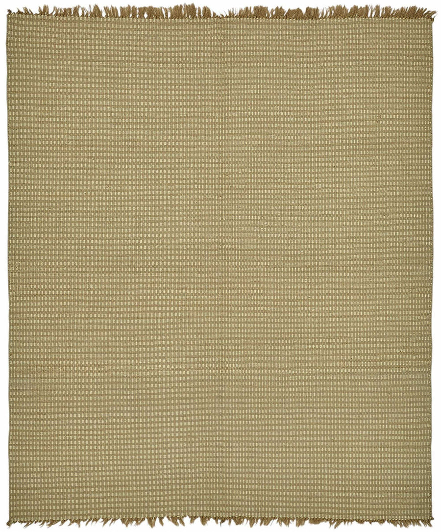 Гозван, современный однотонный кремовый ковер с фактурой «глазок», 178x210 cm 48524