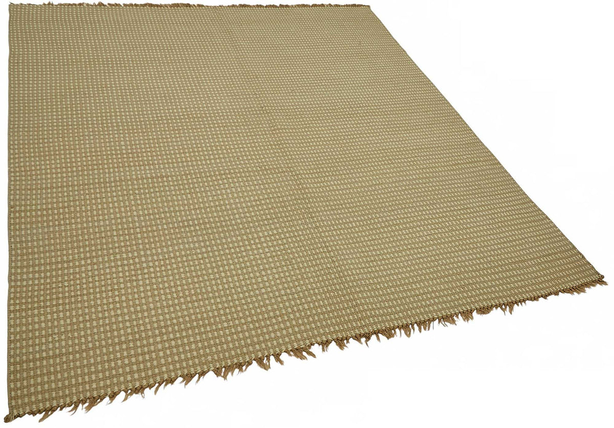 Gozvan Modern Düz Krem Halı Gözenecli Dokulu 178x210 cm 48524 – genel görünüm