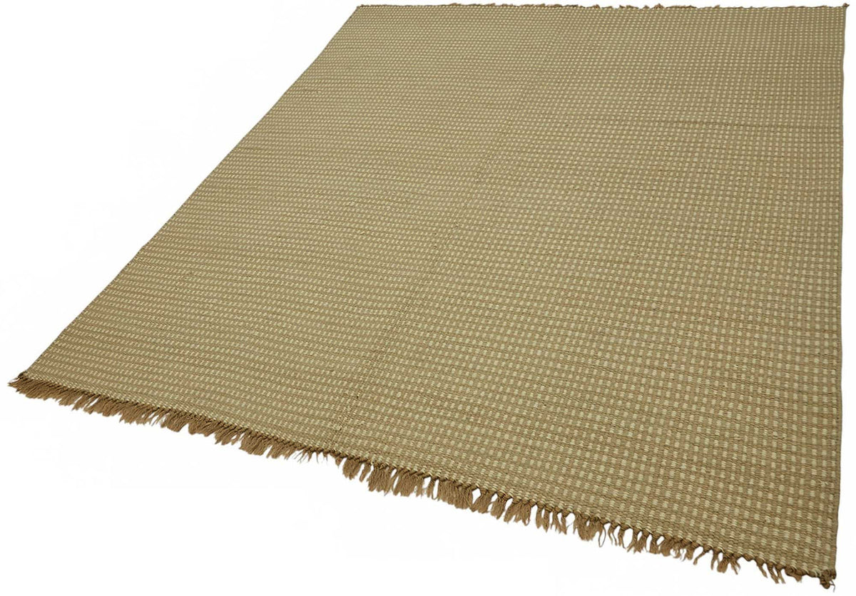 Gozvan Modern Düz Krem Halı Gözenecli Dokulu 178x210 cm 48524 – doku yakın çekim